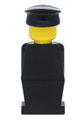 Legoland - Black Torso, Black Legs, Black Hat - old011