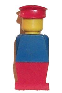 Legoland - Blue Torso, Red Legs, Red Hat old015