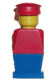 Legoland - Red Torso, Blue Legs, Red Hat - old019