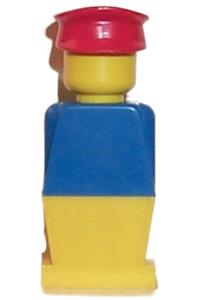 Legoland - Blue Torso, Yellow Legs, Red Hat old023