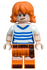 Nami Minifigure - Nami wearing a white shirt - op005
