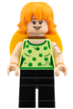 Nami wearing a yellowish green top with a straw hat on her back - op010