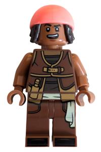 Usopp Minifigure - Usopp wearing a coral bandana - op015