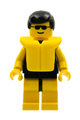 Plain Black Torso with Yellow Arms, Yellow Legs, Sunglasses, Black Male Hair, Life Jacket - par036