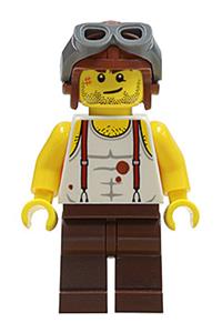 Mac McCloud Minifigure - Mac McCloud in aviator cap - pha006