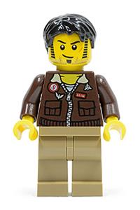 Jake Raines Minifigure - Jake Raines in aviator jacket - pha012