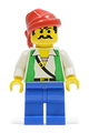 Pirate with Green Vest, Blue Legs, Red Bandana - pi052