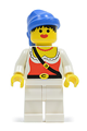 Female pirate with white legs and a blue bandana - pi056