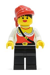 Pirate Female with Black Legs, Red Bandana pi057