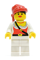 Pirate Female with White Legs, Red Bandana - pi058