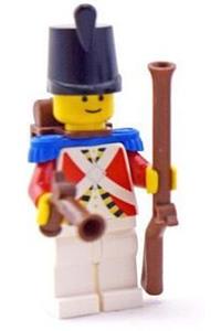 Imperial Guard with Blue Epaulettes and Brown Backpack Non-Opening pi062