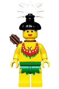 Islander Female Minifigure - Female islander minifigure - pi066