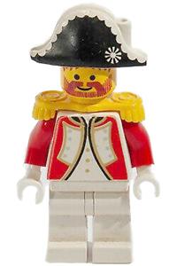 Admiral Woodhouse Minifigure - Imperial Guard Admiral with white plume triple - pi074