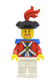 Imperial Soldier II Officer with Red Plume and Brown Beard - pi089