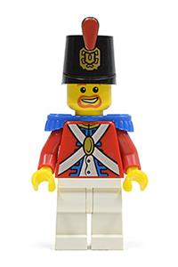 Imperial Soldier II with shako hat printed,  brown beard pi098