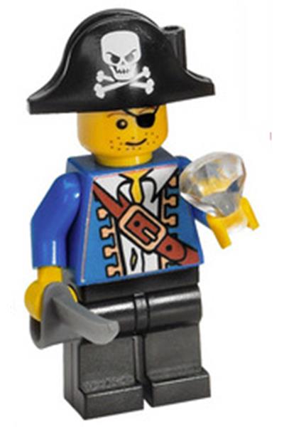 LEGO Figur Minifigur Minifigures Pirates Pirates II Pirate Blue Jacket pi102 