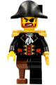 Captain Brickbeard with plain bicorne hat - pi116
