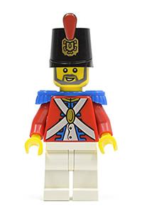 Imperial Soldier II with shako hat printed, gray beard pi118