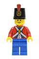 Imperial Soldier II with shako hat printed, blue legs, male - pi135