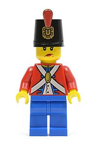 Imperial Soldier II with Shako Hat Printed, Blue Legs, Female pi136