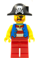 Pirate Captain with White Plume Feather - pi180