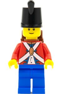 Imperial Soldier Minifigure - Imperial Soldier II with shako hat plain and backpack - pi182
