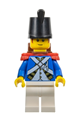 Imperial Soldier IV - Male, Reddish Brown Sideburns, Black Shako Hat, Red Epaulettes, Backpack - pi196