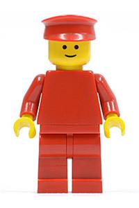 Plain Red Torso with Red Arms, Red Legs, Red Hat pln004