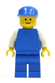 Plain Blue Torso with White Arms, Blue Legs, Blue Cap - pln010