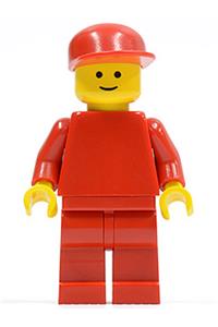 Plain Red Torso with Red Arms, Red Legs, Red Cap pln043