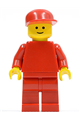 Plain Red Torso with Red Arms, Red Legs, Red Cap - pln043