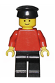Plain Red Torso with Red Arms, Black Legs, Black Hat - pln057
