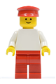 Plain White Torso with White Arms, Red Legs, Red Hat - pln072