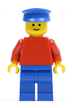 Plain Red Torso with Red Arms, Blue Legs, Blue Hat - pln084