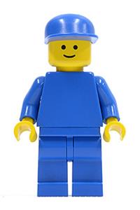 Tine Milk Delivery Truck Driver - Milk delivery truck driver (without stikers) with a plain blue torso, arms, legs, and cap - pln089