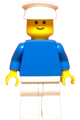 Male with Plain Blue Torso