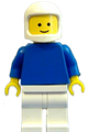 Plain Blue Torso with Blue Arms, White Legs, White Classic Helmet - pln127