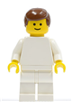 Plain White Torso with White Arms, White Legs, Brown Male Hair - pln140