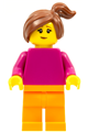 Girl with Magenta Torso with Magenta Arms