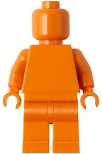 Plain Orange Torso Minifigure - Minifigure with an orange head, plain orange torso, and orange legs - pln197