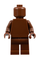 Minifig with a plain reddish brown torso, reddish brown legs, and a reddish brown monochrome head - pln202