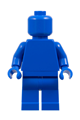 A monochrome figure with a plain blue torso, blue legs, and a blue head - pln206