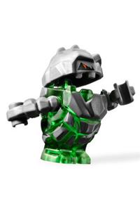 Boulderax Rock Monster Minifigure - Rock Monster Boulderax in trans-green - pm001