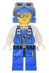 Brains Power Miner Minifigure - Power Miner Brains with goggles - pm013