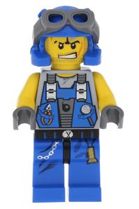 Power Miner Engineer Minifigure - Power Miner Engineer with goggles - pm014