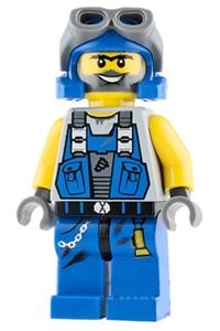 Duke Power Miner Minifigure - Power Miner Duke with bare arms - pm018