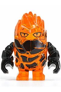 Firax Rock Monster Minifigure - Firax Rock Monster in Trans-Orange - pm025