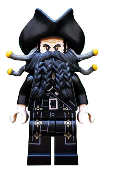 Pirates Of The Carribean Jack sparrow Black Beard  4 Mini Figures Use With lego 