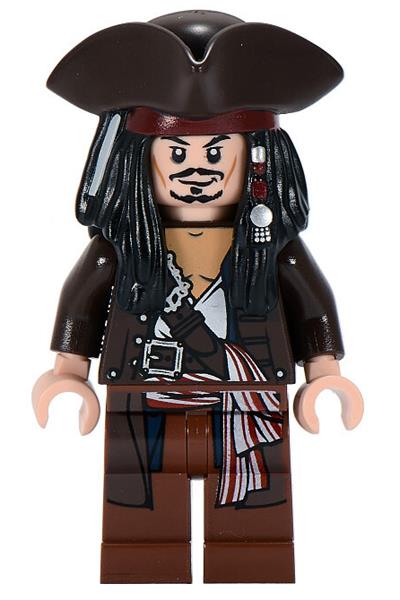 Captain Jack Sparrow LEGO Pirates of the Caribbean Minifigure Hat and Jacket 