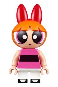 Roller Skater Minifigure - Blossom wearing roller skates - ppg005